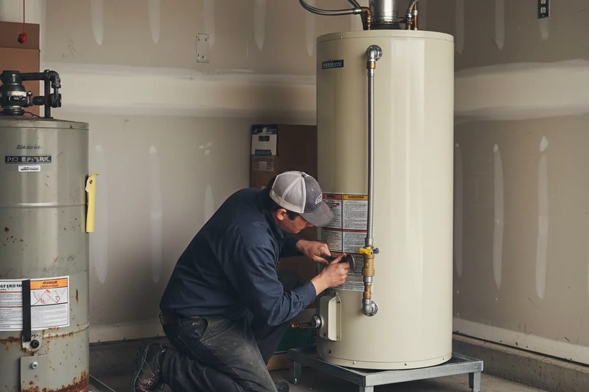 Water heater and shutoff valve replacement in Corvallis